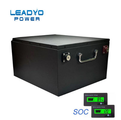 금속 상자 48 볼트 리튬 이온 건전지, RS232/RS485 30ah 골프 카트 건전지