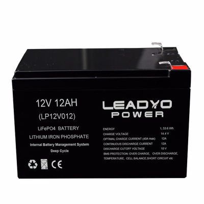 재충전용 Lifepo4 깊은 주기 건전지, 12V 10ah 12ah 리튬 이온 건전지