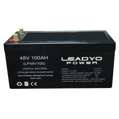 IP67 리?? 철화수소 48V 51.2V 105Ah 골프 카트 배터리 최고 전류 300A/10s 연속 방출 전류 100A