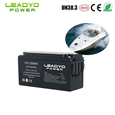 스마트 앱과 레샤르게러블 IP66 리튬 이온 해양 전지 12V 200Ah LiFePO4 딥 사이클 전지