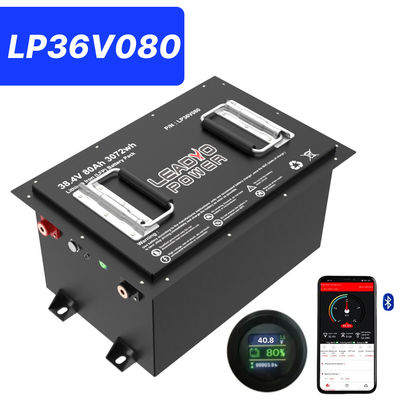 36V 80Ah 150Amp (36.8V) 블루투스 LiFePO4 리?? 골프 카트 배터리 w/h LCD 디스플레이 & 블루투스