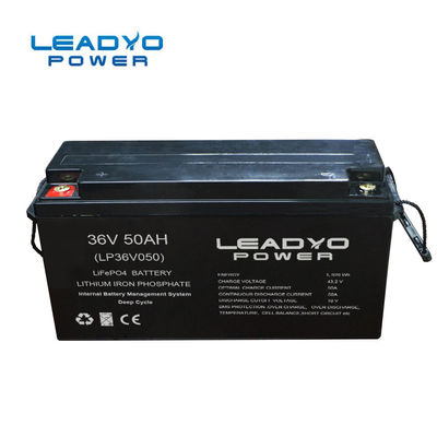 주문을 받아서 만들어진 36 볼트 포크리프트 건전지 50Ah LFP 리튬 이온 건전지 480X170X240mm