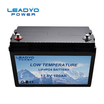 저온 LiFePO4 재충전 리튬 전지 팩 100Ah 12v