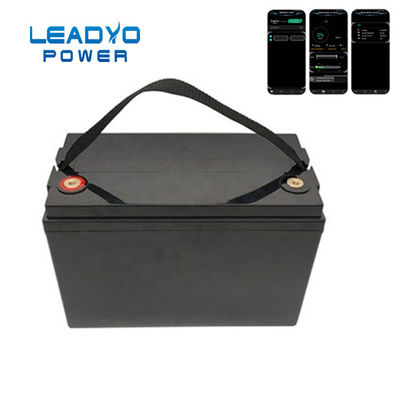 12V 100Ah Leadyo 배터리 RV 딥 사이클 Lifepo4 배터리(모니터 포함) APP